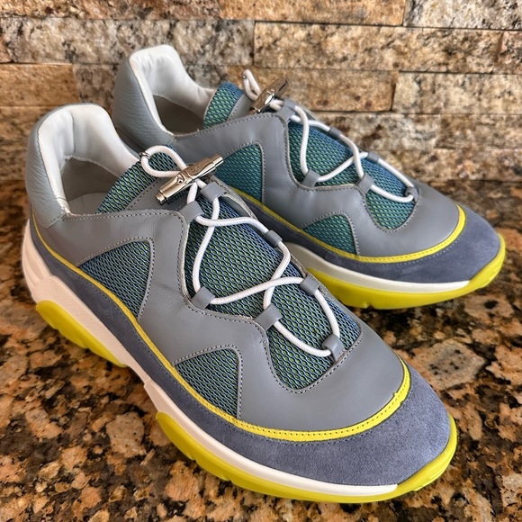 Longchamp Freeminder Blue Tennis Trainers - Picture 4 of 12